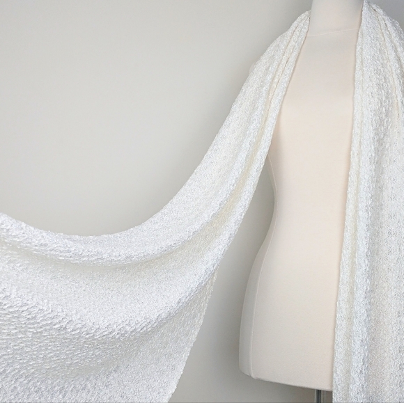 Bridal Ivory Lace Fabric by the yard - 60" Wide - Semi Sheer - Picture 6 of 6